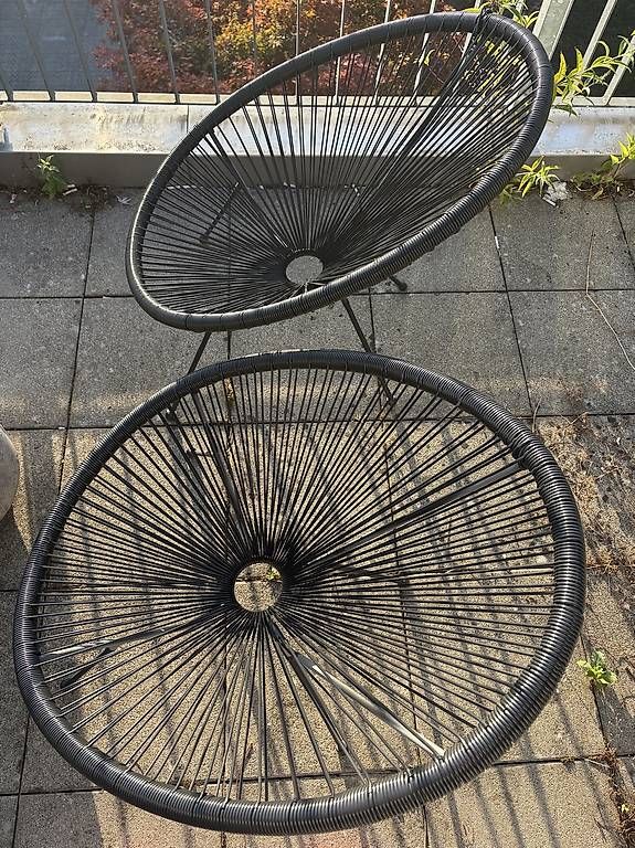 Stühle:     3x Acapulco Gartenstühle schwarz – Gebraucht aus Wettingen von luc_skt2