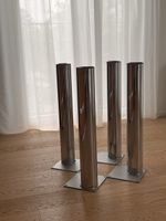 4 Tischbeine verschromt