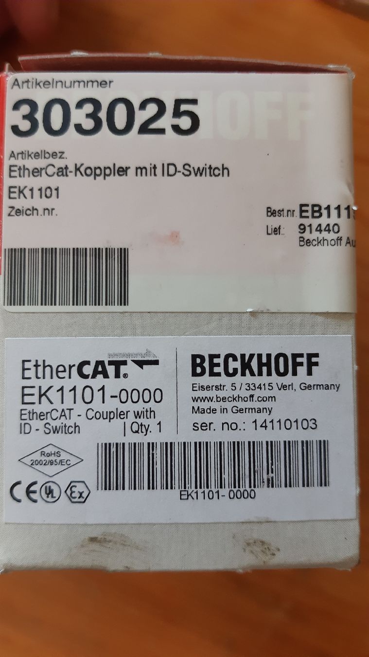 Beckhoff Composants électroniques: Beckhoff EK1101 EtherCAT-Koppler mit ID-Switch NEU – Neuf (Voir description) à Oey par Parkplatzbrocki 4