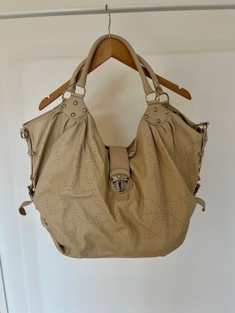 Leder XL Handtasche – Beige Shopper – Designer Stil