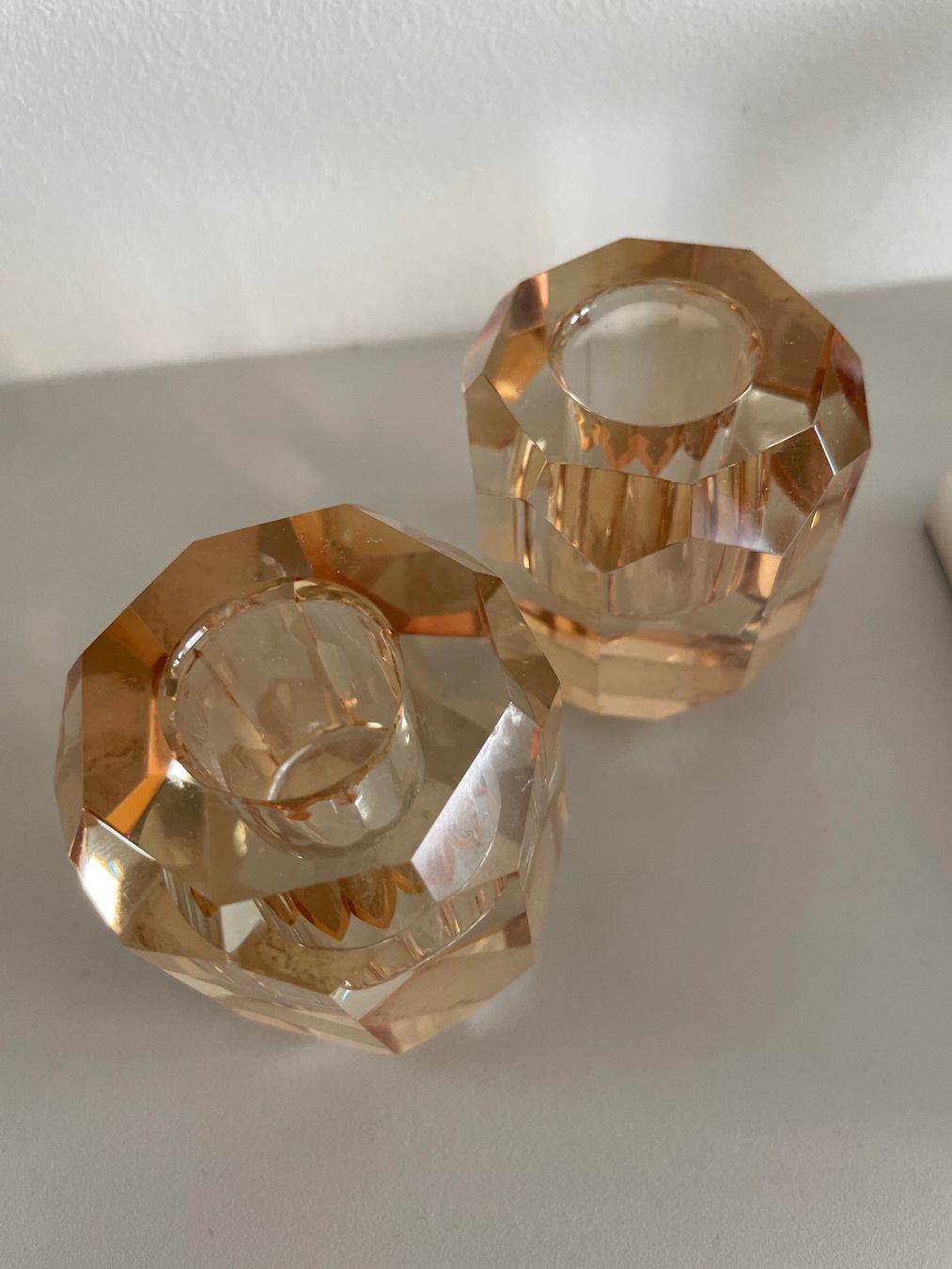 Maisons du monde Portacandele: 2er Set Kerzenständer, Glas, beige, Maison du Monde – Usato da Birsfelden venduto da Nic21 1