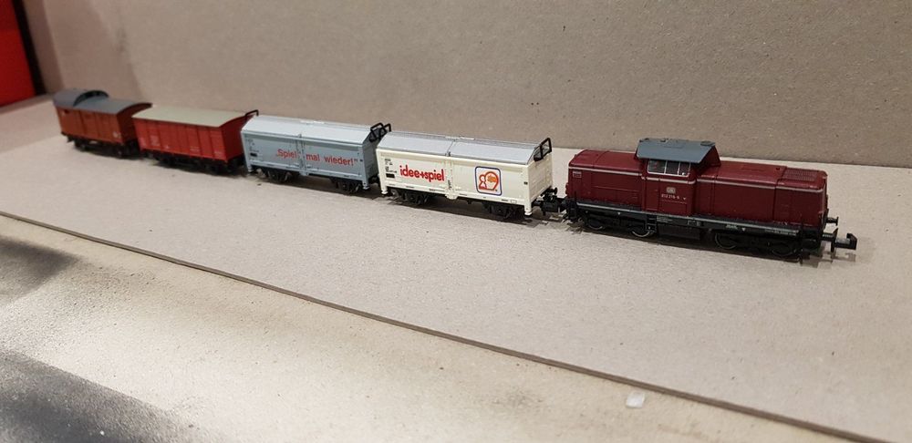 Locomotive Diesel Minitrix N – 212 216-6 – Train électrique – Boîte 2048 – Occasion