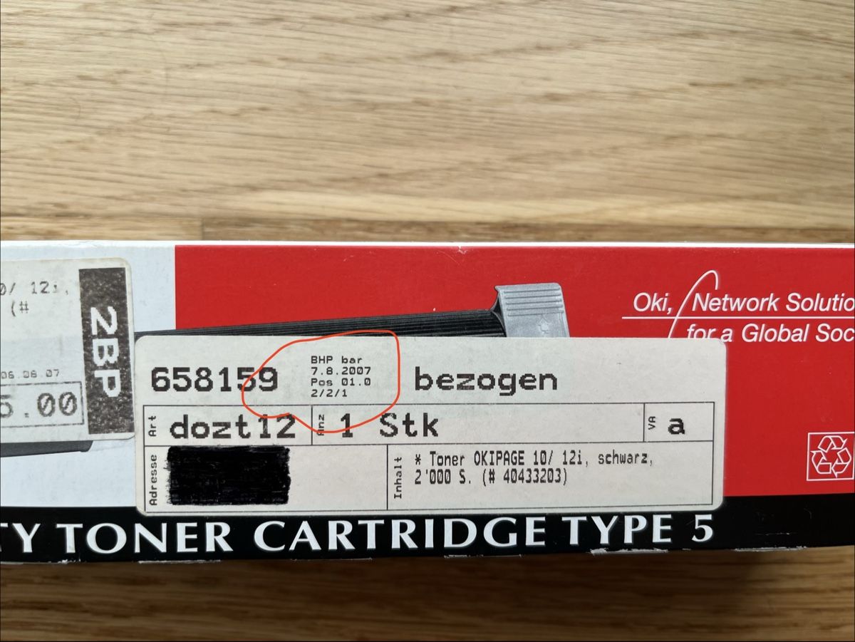 Oki Cartucce per stampanti & toner: Druckerpatrone OKI / Toner – Nuovo e nell'imballaggio originale da Zürich venduto da yeti044 2