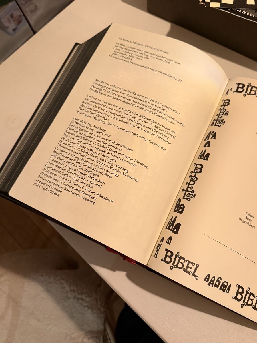 Libri: Bibel Hundertwasser 1995 – Usato da Lobsigen venduto da Ailujailuj 6