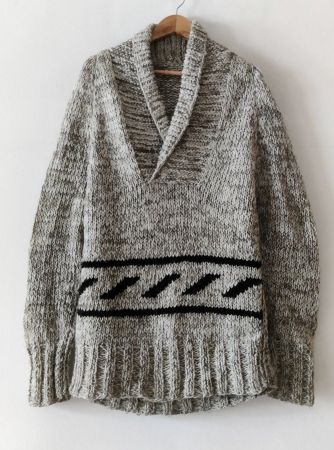 Handmade dicker Schurwolle Pullover Pulli Wolle Norweger L