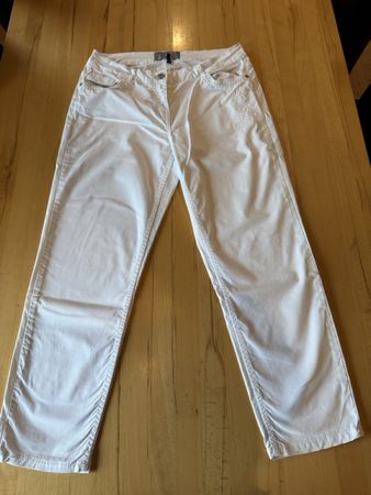 CECIL weisse Hose mit Stickerei, Gr. 30, Sommerlich top Zust