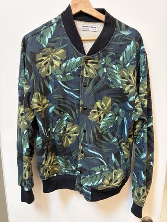 Veste bomber American Apparel à motif tropical, taille S