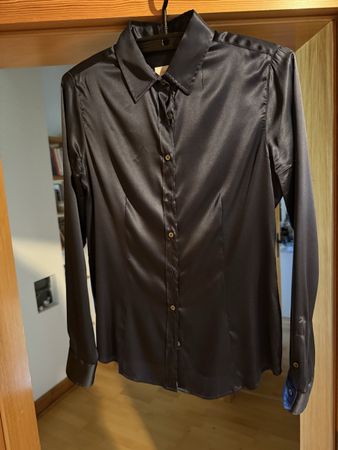 Verkaufe Dunkelblaue Seidenbluse von Robert Friedmann