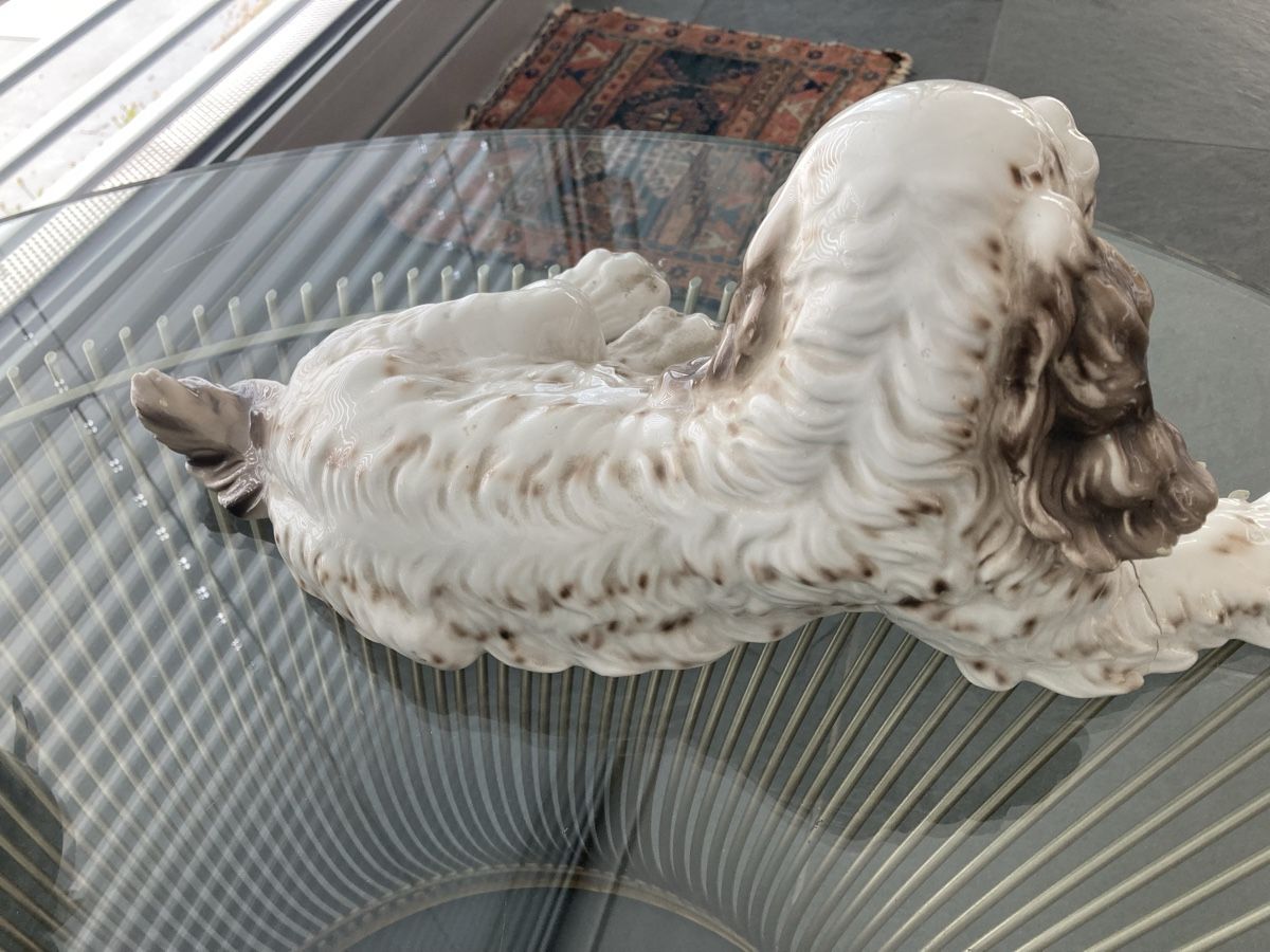 Statuette: Wunderbare Hundefigur Cocker Spaniel, Italien, alt – Usato da Zürich venduto da kostbares 5