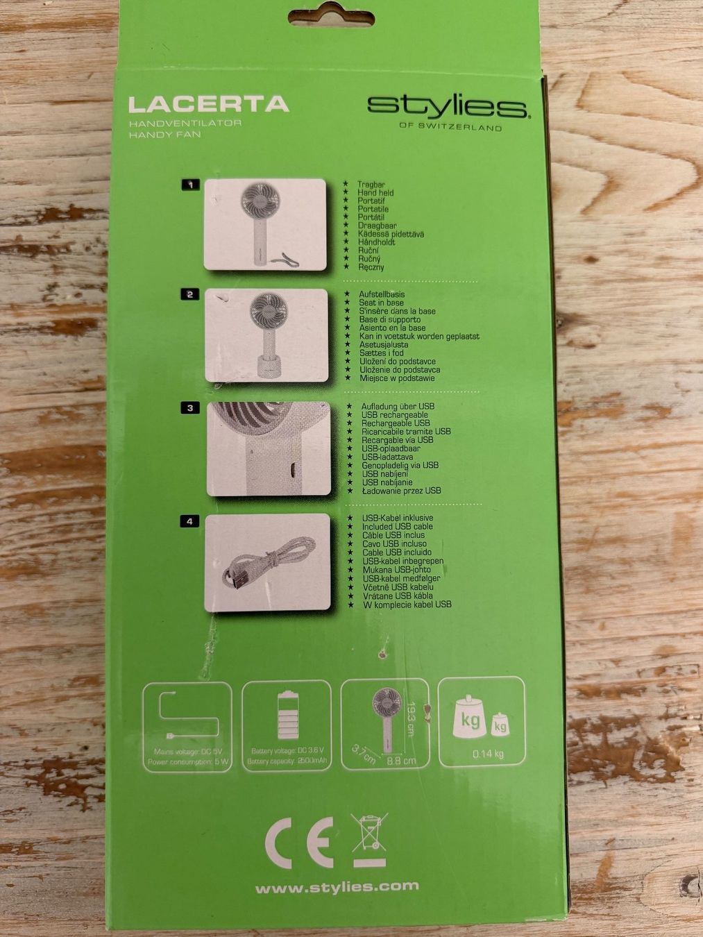 Ventilateurs: STYLIES Handventilator Lacerta, Neu – Neuf avec emballage d'origine à Wolfwil par Inseider12 3