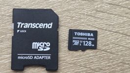 Carte MicroSD Toshiba 128 Go avec adaptateur 