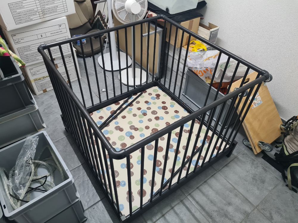 Abaodam Laufstall Verbindungsstücke 4-teilig - T-förmige Ersatzteile Für Baby Laufgitter, Hellgrau