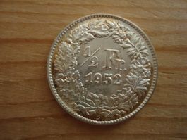 (S1)      1/2 Franken 1952 STGL