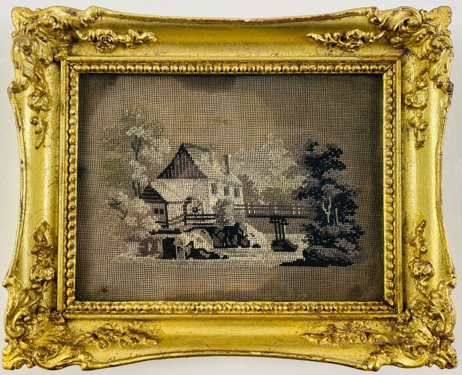 Melody Jane Miniatur-Bild In Goldrahmen – Jagdszene Im Maßstab 1:12 Für Puppenhaus & Diorama