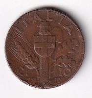 Italien 10 cent. 1938