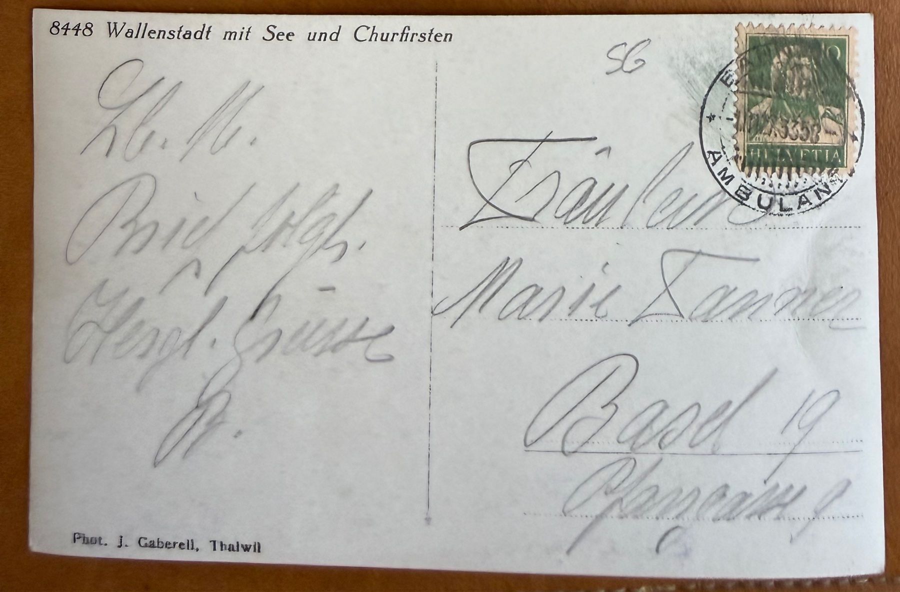 Cartoline postali: Wallenstadt mit See 1927 – Usato da Lutry venduto da Ediego 1