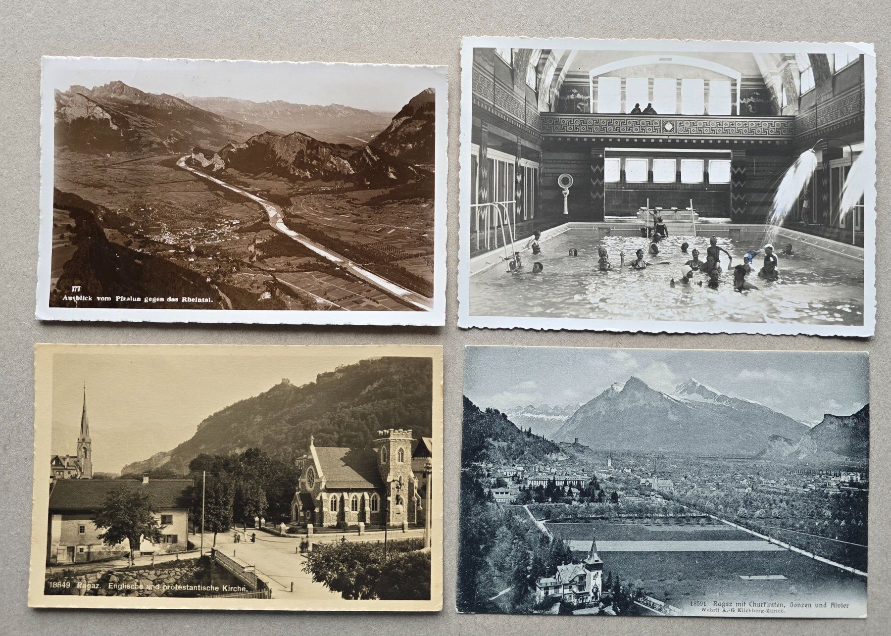 Cartoline postali: Bad Ragaz AK 4 Stk. (2) – Usato da Rheinau venduto da MakalekaAloha 6
