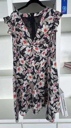 Rebecca Taylor Seidenkleid mit Blumenprint 