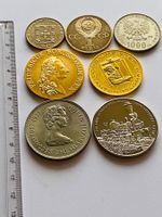 7 x Medaille / Münze THALER CCCP Spanische Brötlibahn 126gr