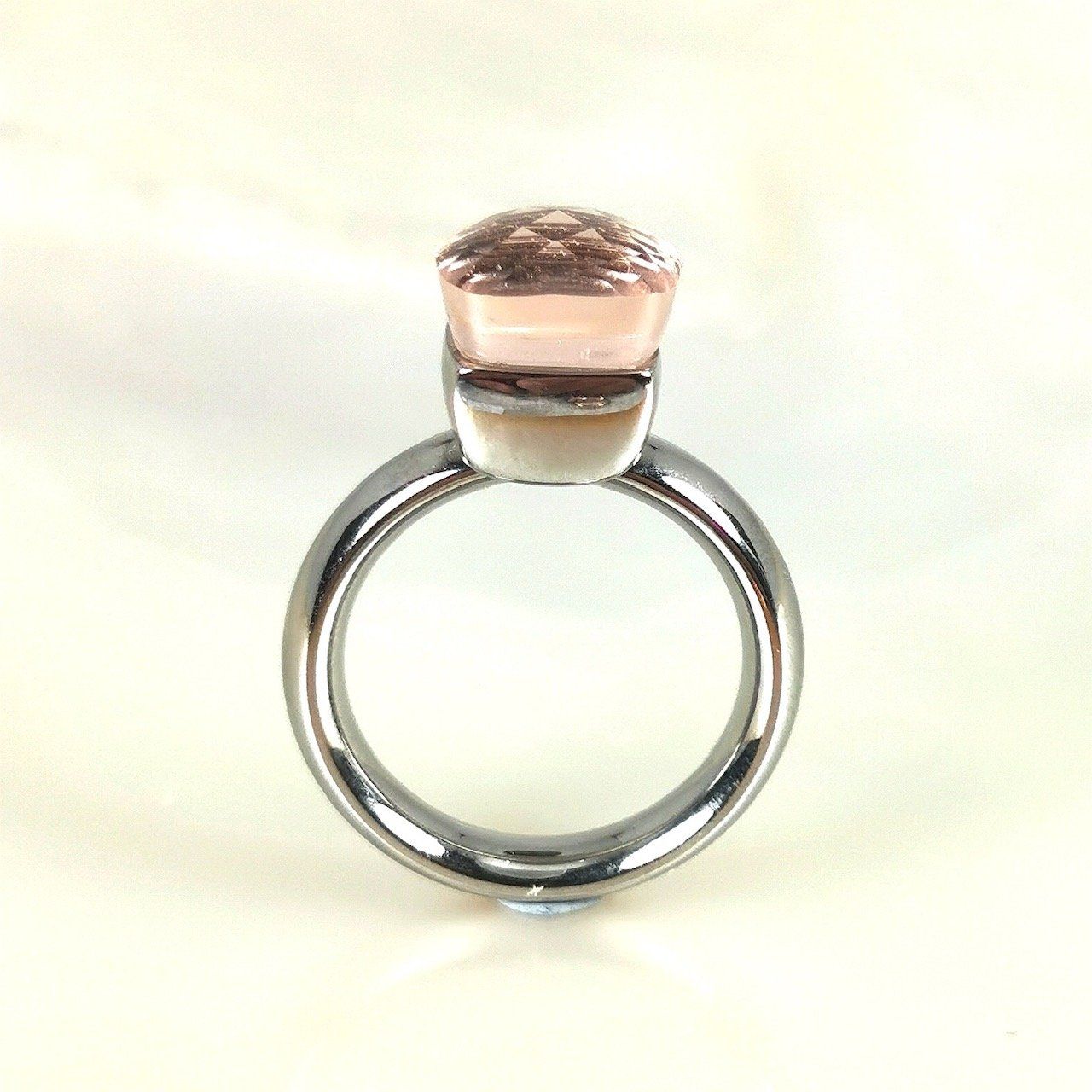 Anelli: Bague acier "Qudo" pierres synth.- Rose - T.52 – Nuovo e nell'imballaggio originale da Préverenges venduto da Finepearlsgem 3