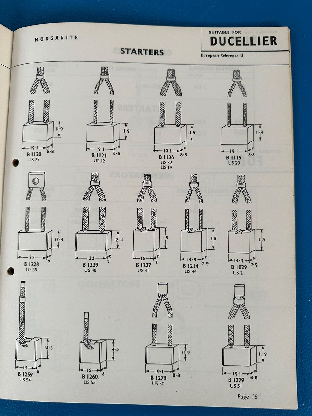 Documenti: Katalog  Bürsten ( Kohlen ), Morganite  1958 ,  Oldtimer – Usato da Boswil venduto da pavo1 3