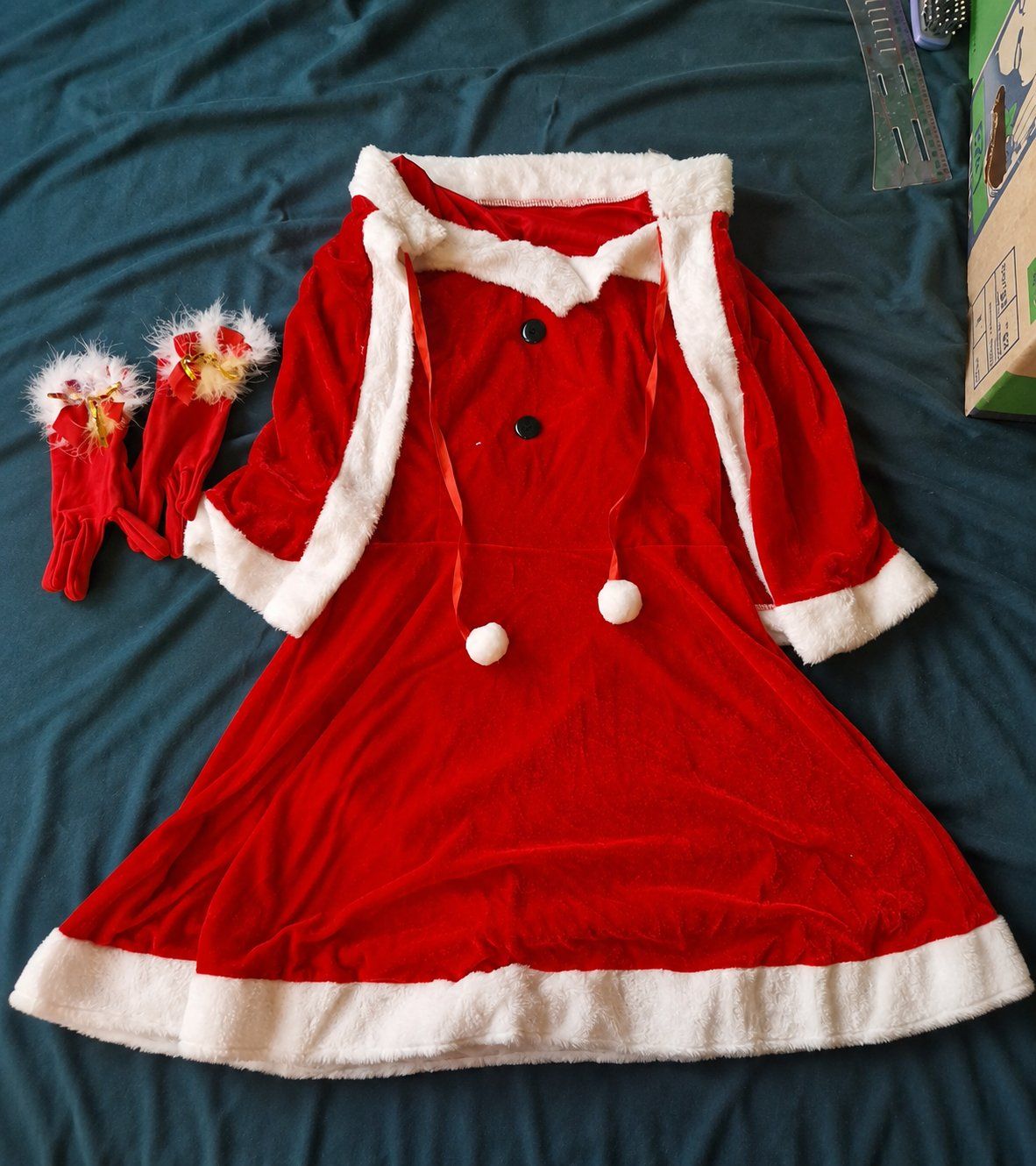 Costumi: Weihnachtskostüm Grösse S/M mit Handschuhen – Nuovo (secondo la descrizione) da Meilen venduto da Stellax199