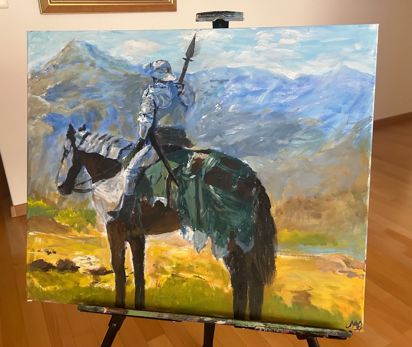 Dipinti: Ritter Gemälde 50x60cm – Nuovo e nell'imballaggio originale da Pfäffikon SZ venduto da Andrei_Moro_Kunst 1