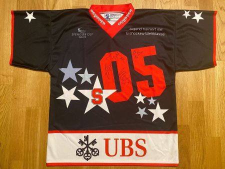 HC SPARTA PRAG SPENGLER CUP 2005 TRIKOT SIGNIERT MAILLOT M