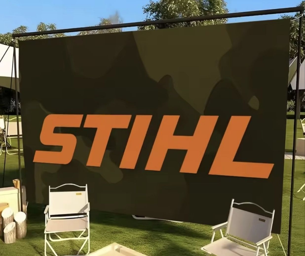 Fahnen: Stihl Fahne 90x150cm – Neu (gemäss Beschreibung) aus Schiers von Topflash74