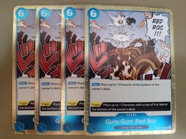 One Piece 4x Red Roc OP04-056 R