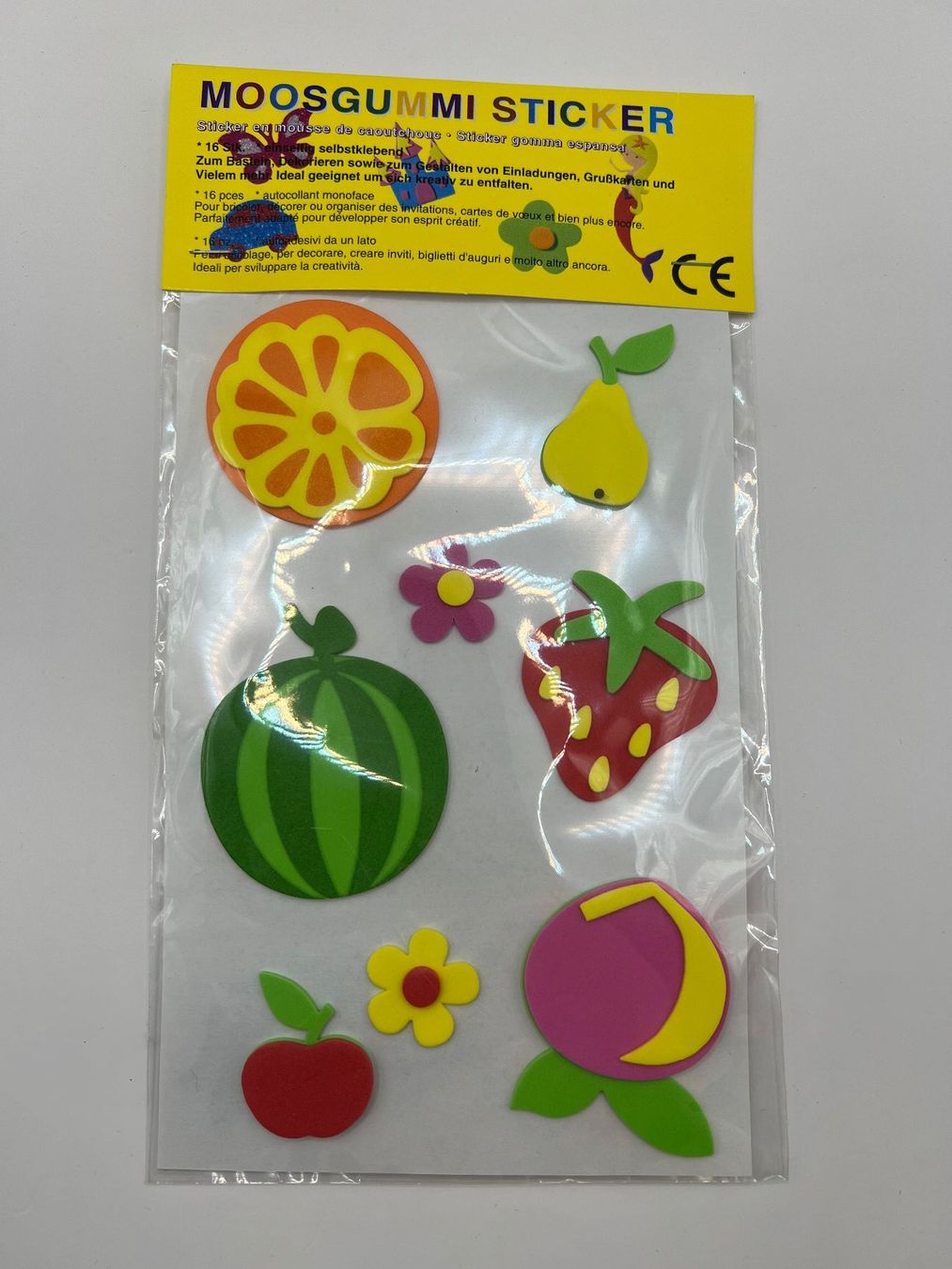 Sticker: 16 Stk. Moosgummi Sticker Aufkleber Kleber – Nuovo e nell'imballaggio originale da Vaduz venduto da NotNeeded 1