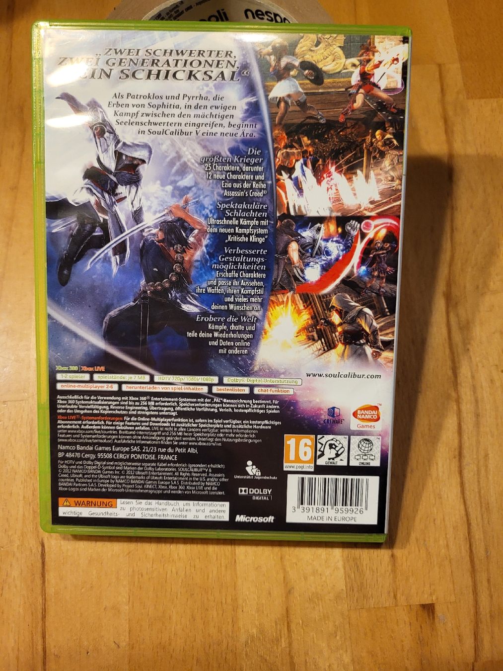 Giochi: Soul Calibur V - Xbox 360 – Usato da Ettiswil venduto da beekeper13 1