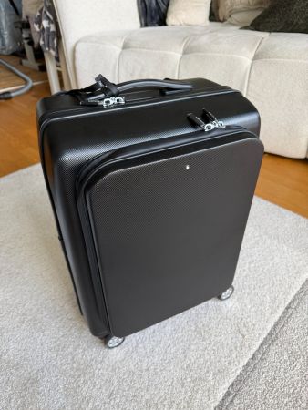 MONTBLANC Nightflight Trolley 4 Wheel Black Hardshell