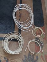 Koaxial Kabel, vier Stück in verschiedenen Längen