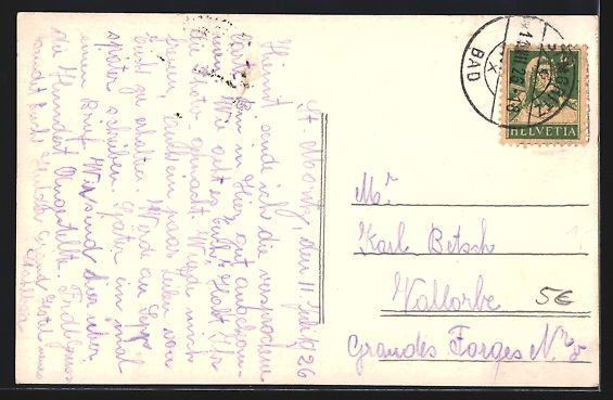 Cartes postales: St. Moritz-Bad, Hotel Stahlbad mit Stras – D'occasion à Berlin par bartko-reher 1
