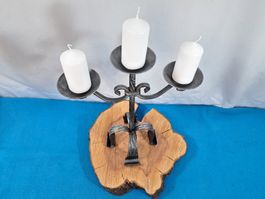 1 schöner Kerzenständer, Schmiedeisen (LOT2900#AEW0)