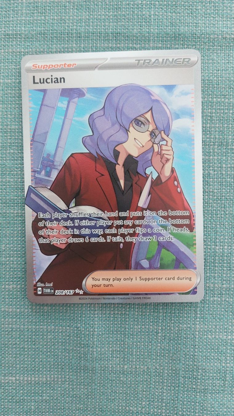 Pokémon Carte collezionabili: Lucian Fullart Twilight Masquerade – Nuovo (secondo la descrizione) da Bellinzona venduto da Pagur