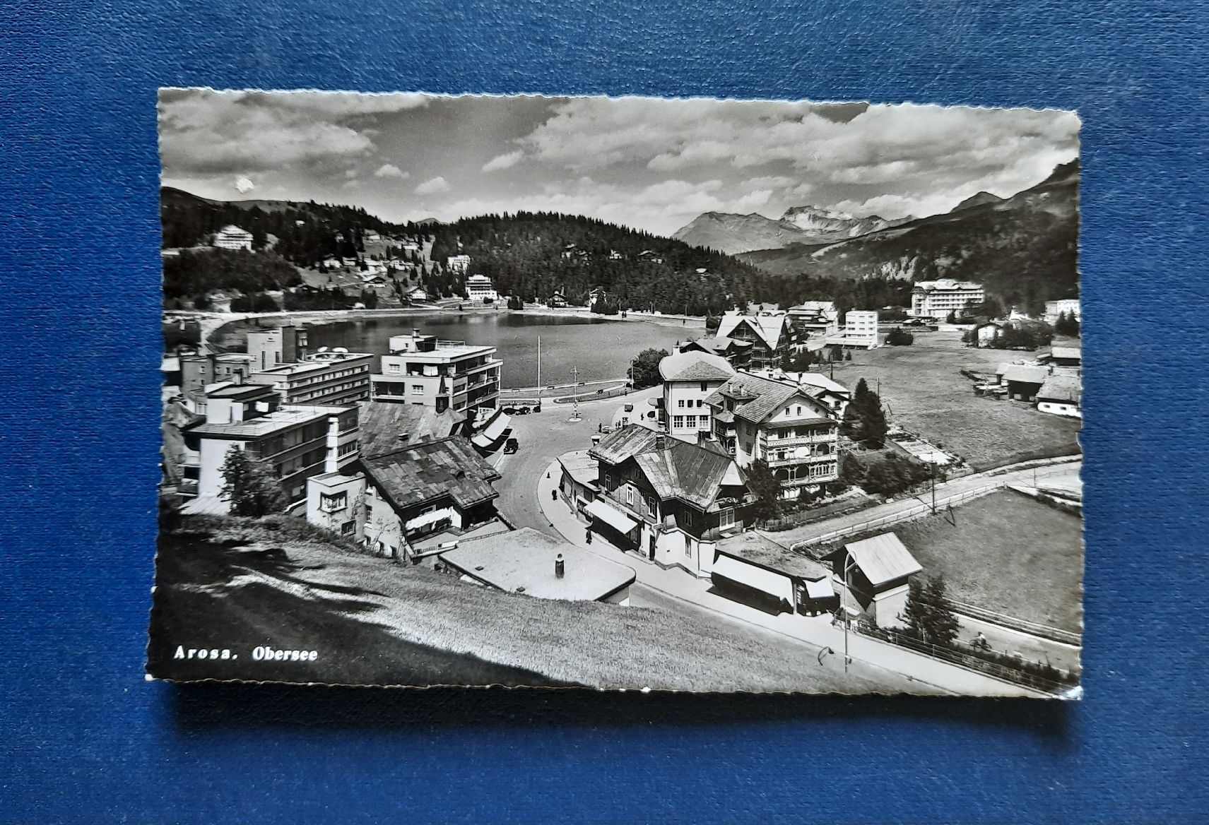Cartoline postali: Ansichtskarte Arosa Obersee, gest.1952 – Usato da Marly venduto da neu-adlerauge65