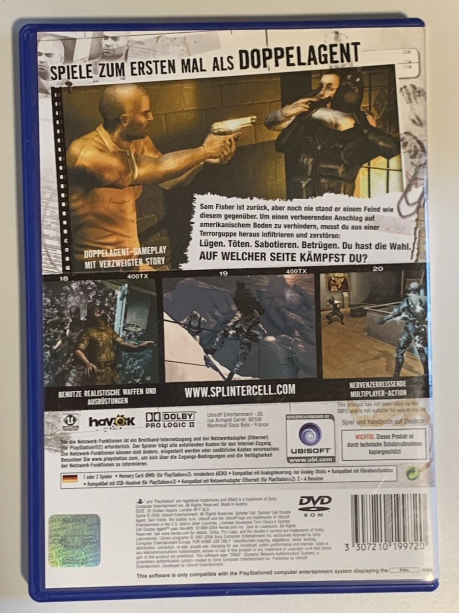 Sony Giochi: Splinter Cell Double Agent - PS2 – Usato da Ostermundigen venduto da RG-Collector 1