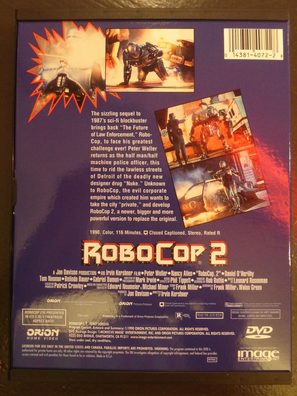 Tutti i DVDs: Robocop 1 - 3 in der Robobox DVD – Usato da Zumikon venduto da psisound 5