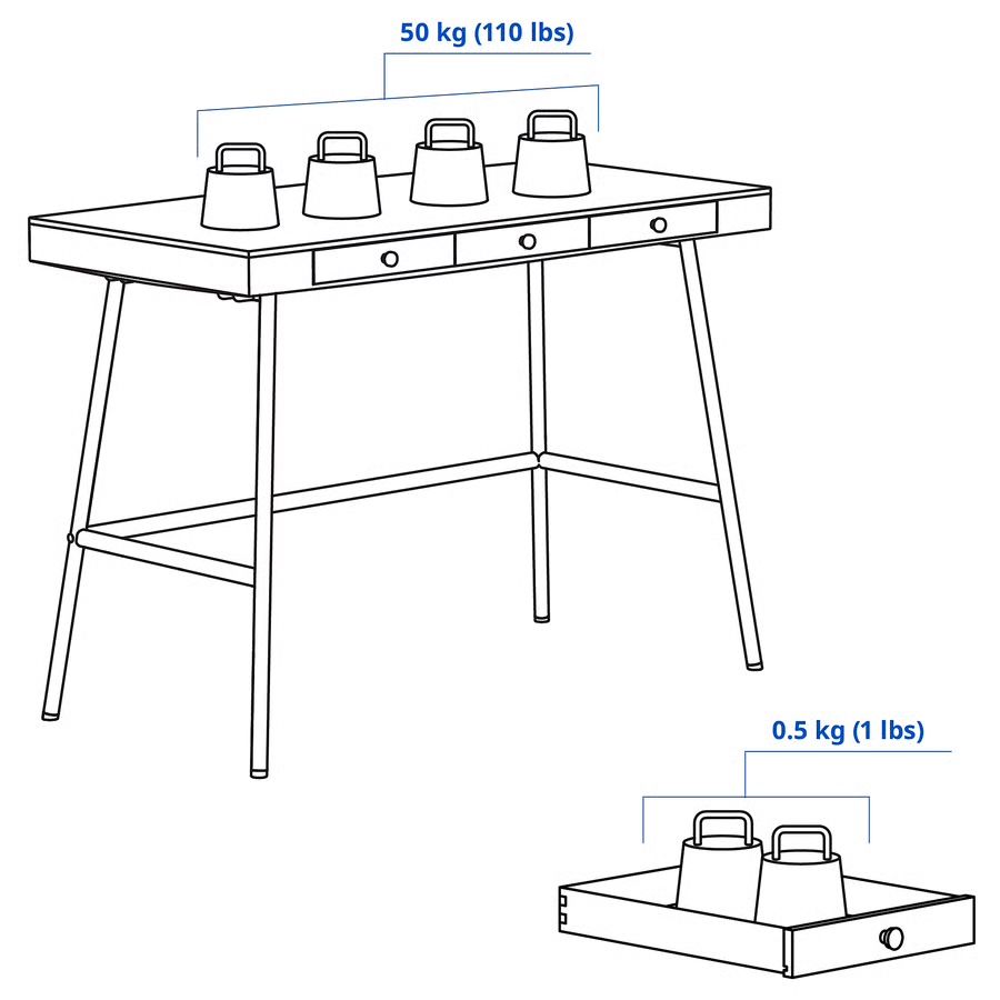 Ikea Schreibtische: IKEA desk LILLÅSEN, bamboo – Gebraucht aus Zürich von wal_sr25 5