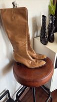 Elegante Vintage Lederstiefel, Gr. 38, Herbst Look!