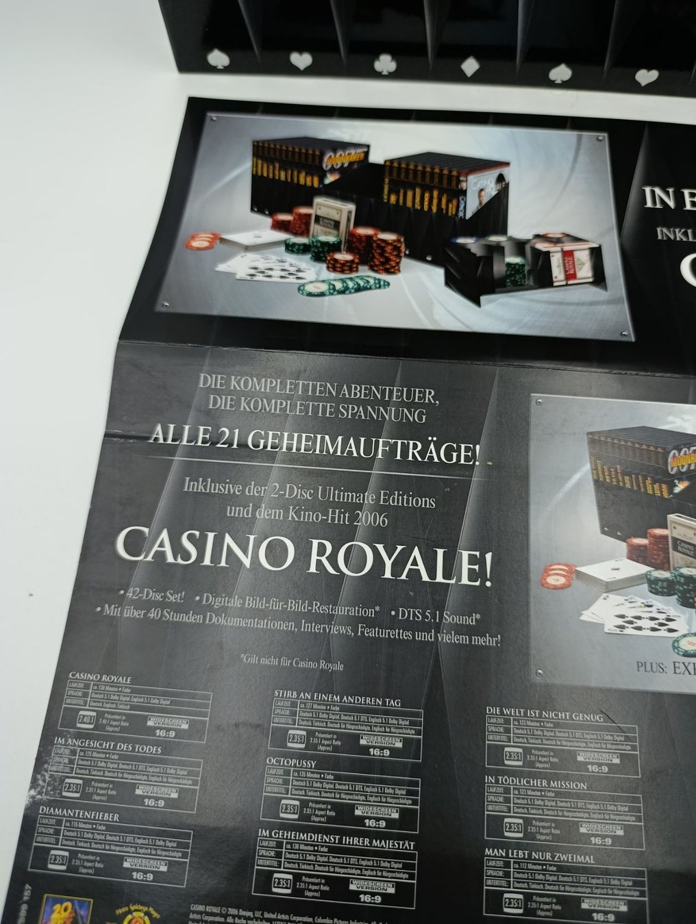 Tutti i DVDs: 007 Ultimate Casino Edition, 42 DVDs James Bond – Nuovo (secondo la descrizione) da Wil SG venduto da Donaldus 4