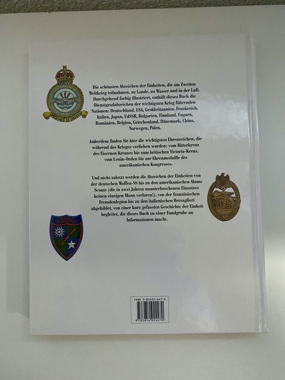 BUCH DE ORDEN & ABZEICHEN IM ZWEITEN WELTKRIEG Kaufen auf Ricardo