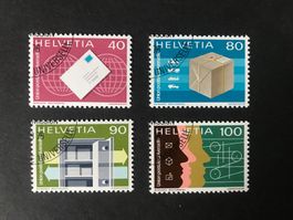 1976, UPU Weltpostverein Ergänzungswerte Nr.10 - 13  ET