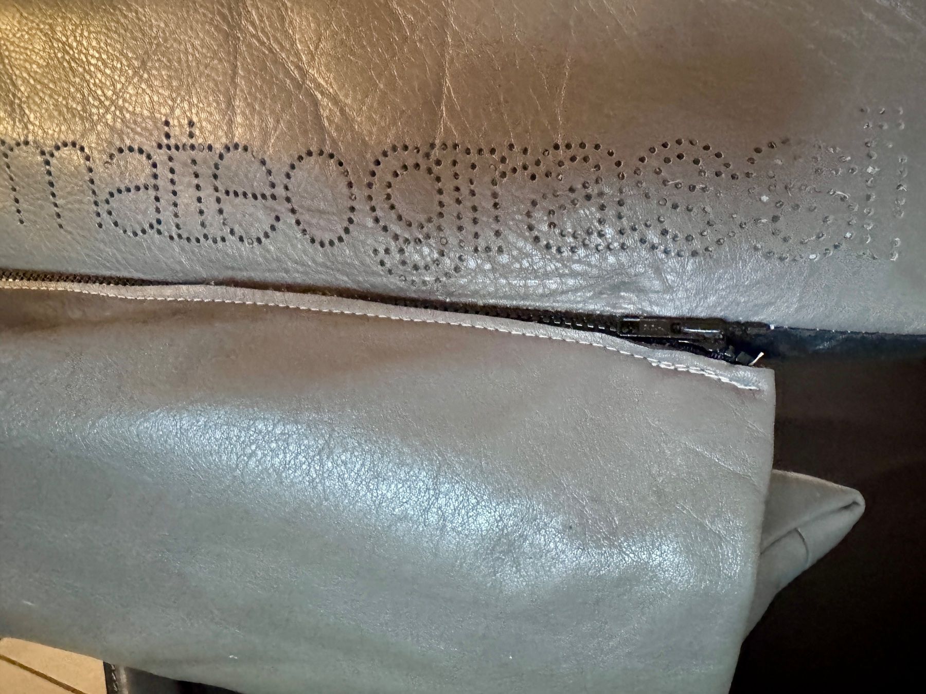 Matteo Grassi Sofas: Sofa Leder grau 2-Sitzer Matteo Grassi – Gebraucht aus Schneisingen von BaetschmannD 4