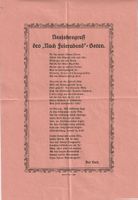 Neujahrsgruss aus dem Feierabend -Boten.