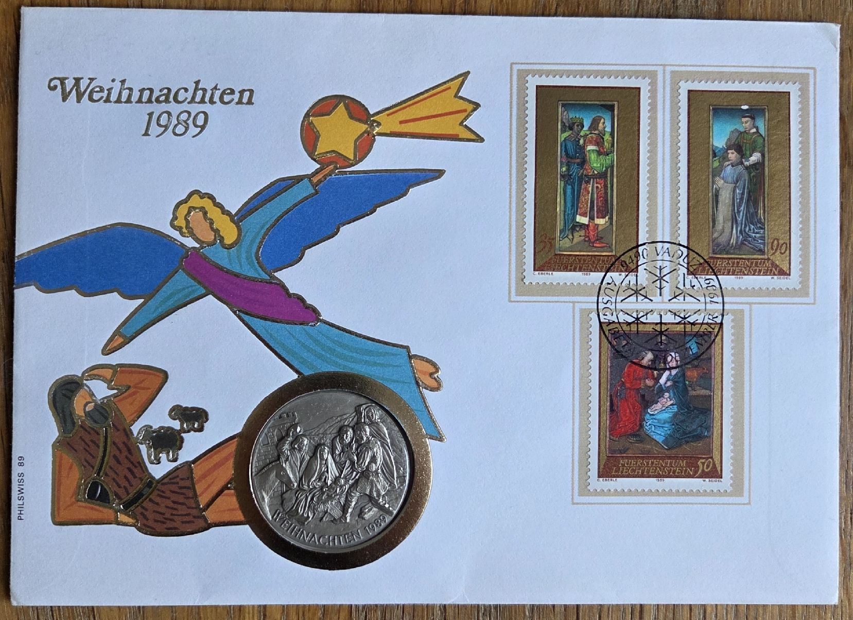 Medaillen: Silbermedaille Weihnachten 1989 – Gebraucht aus Stans von Ducati16