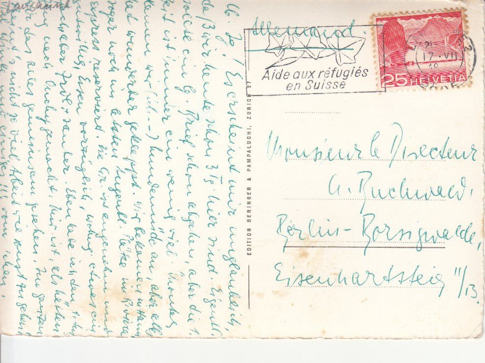 Cartoline postali: Vevey 1957 – Usato da Bürglen TG venduto da StampGraf 1