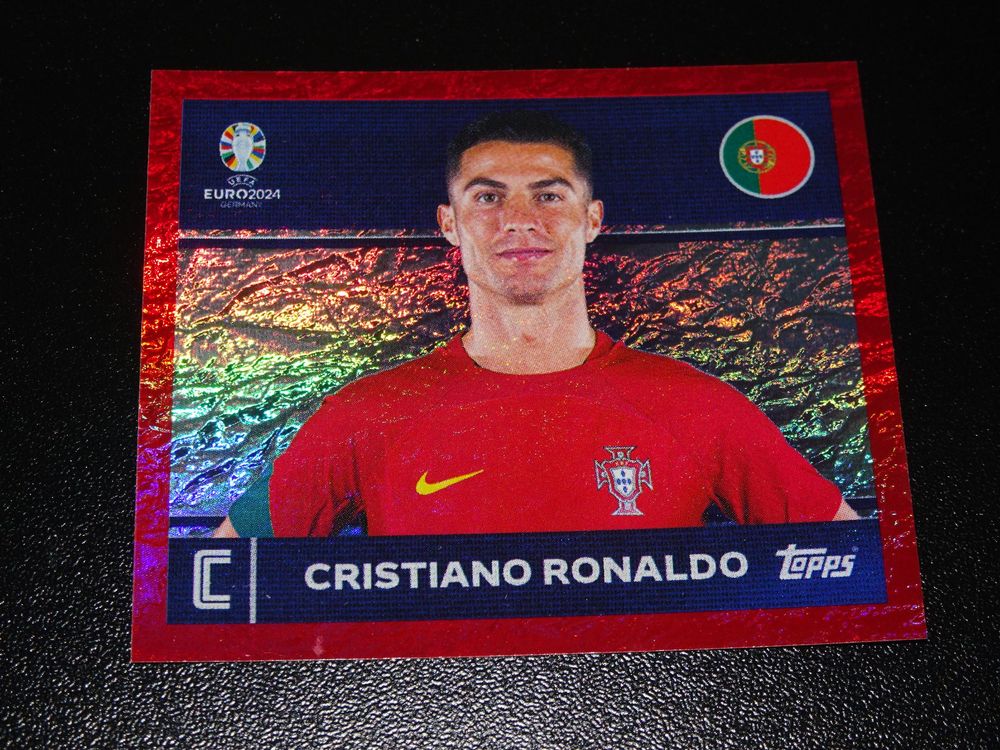 Topps Sticker POR 2, Ronaldo, Rot, Euro / EM 2024 Kaufen auf Ricardo